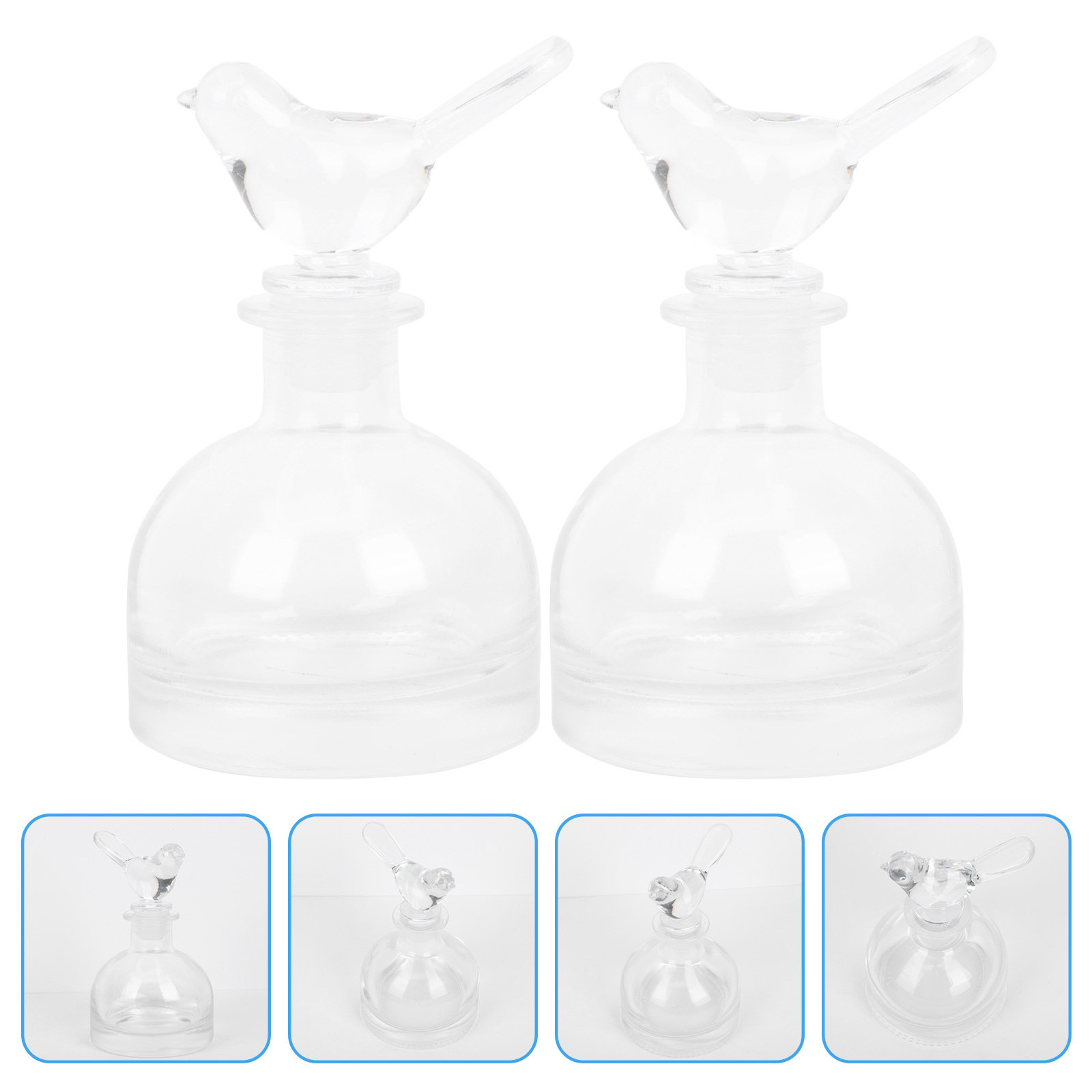 Home Fragrance Perfume - 2 adet cam parfüm şişeleri Premium