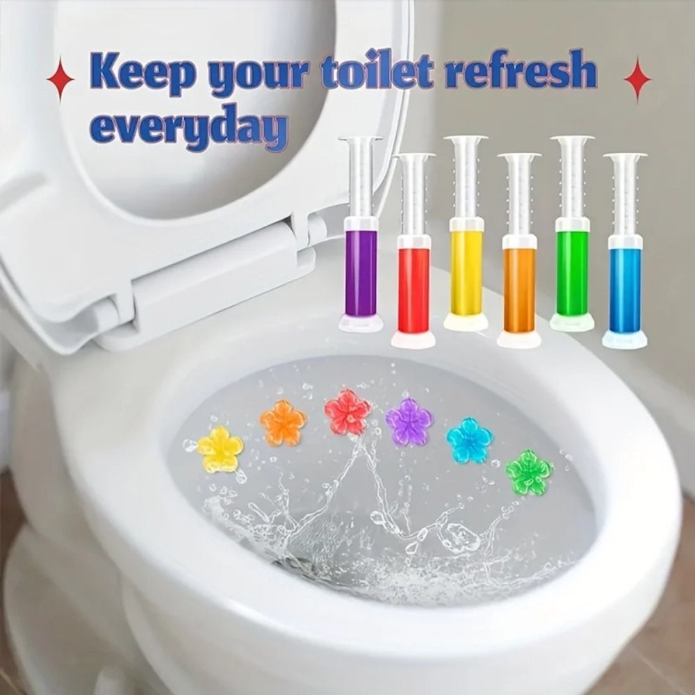 Gel Air Freshener - 2024 Aroma Çiçek Tuvalet Temizleyici Jel