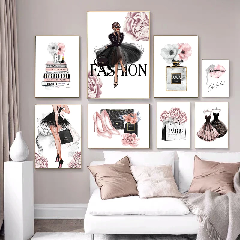 Home Fragrance Room Spray - Moda Kadın Parfüm Posteri Baskılar Resimleri