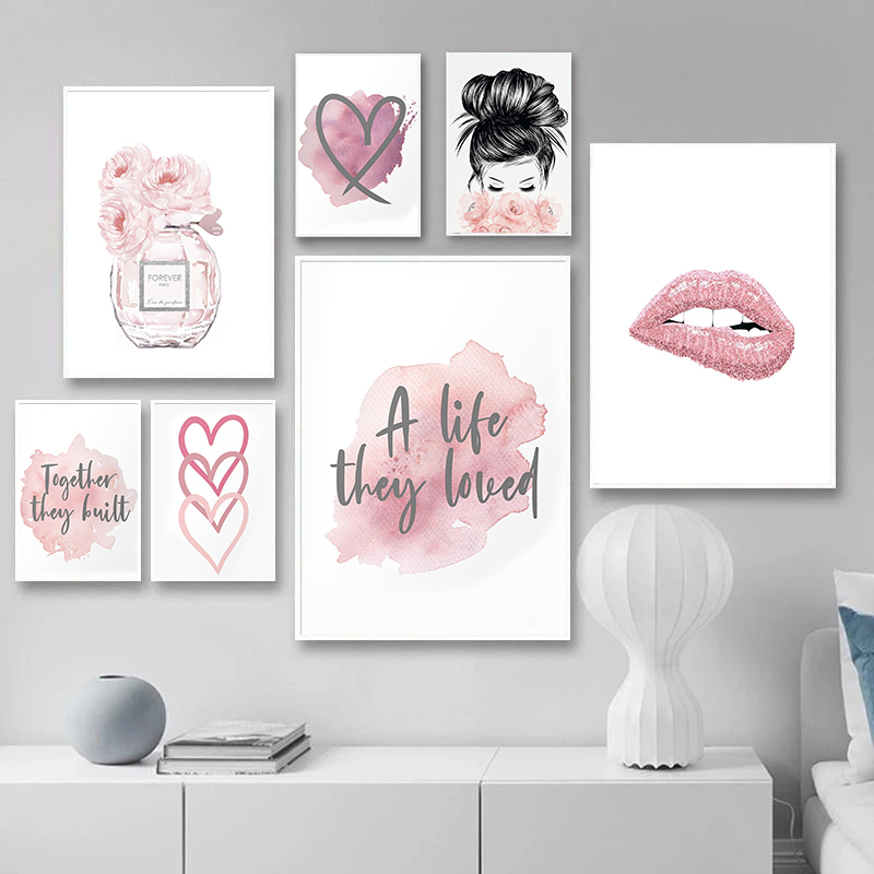 Home Fragrance Room Spray - Moda Basit Pembe Aşk parfümü Çiçek