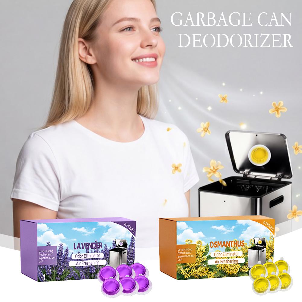 Gel Air Freshener - 6'lı Paket Çöp Kovası Koku Giderici