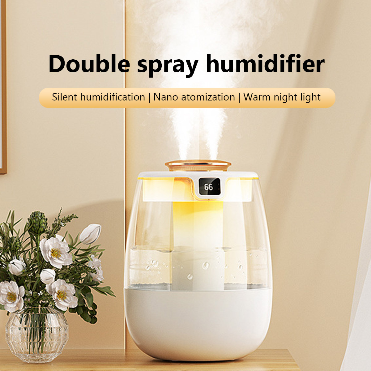 Home Fragrance Room Spray - 1.3L Hava Nemlendirici Çift Sprey Portu
